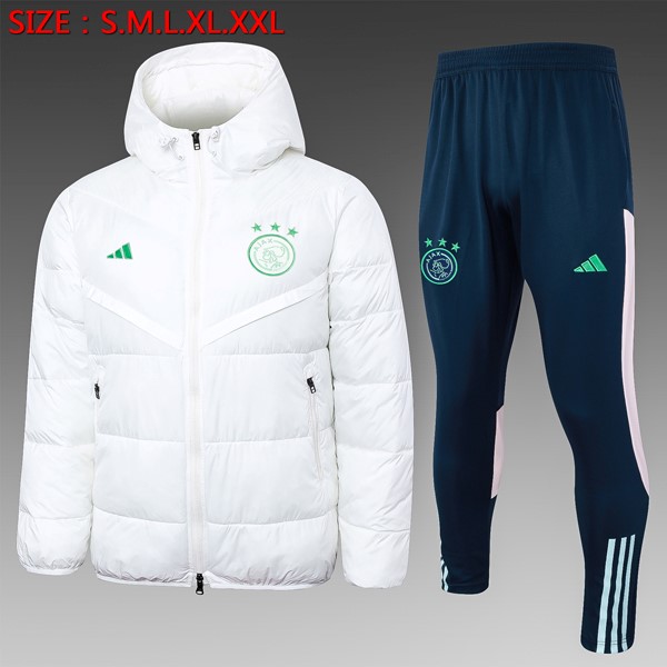 Piumino Ajax Set Completo 24/25 Bianco